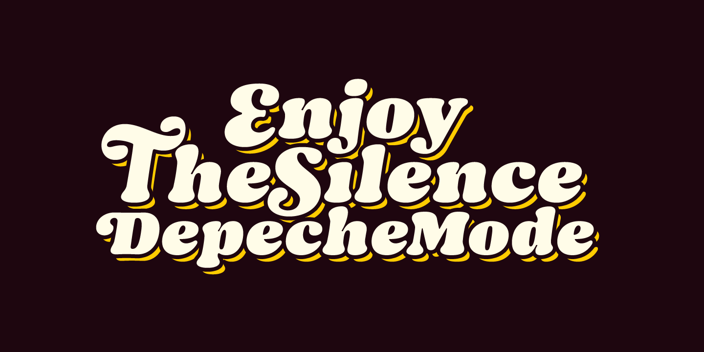 Beispiel einer Mamba Regular-Schriftart